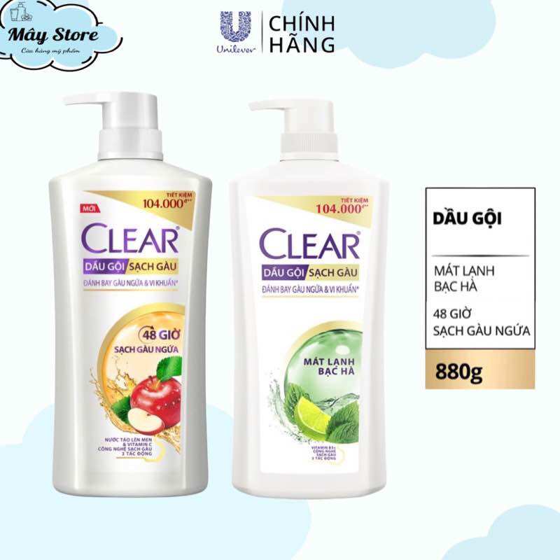 Dầu Gội Đầu Clear sạch gàu ngứa và vi khuẩn 880g