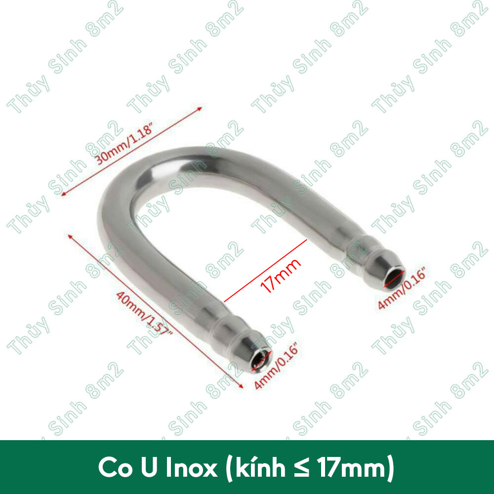 Co U Nối Dây Oxy, Co2 Chống Gập Thành Hồ | 8m2