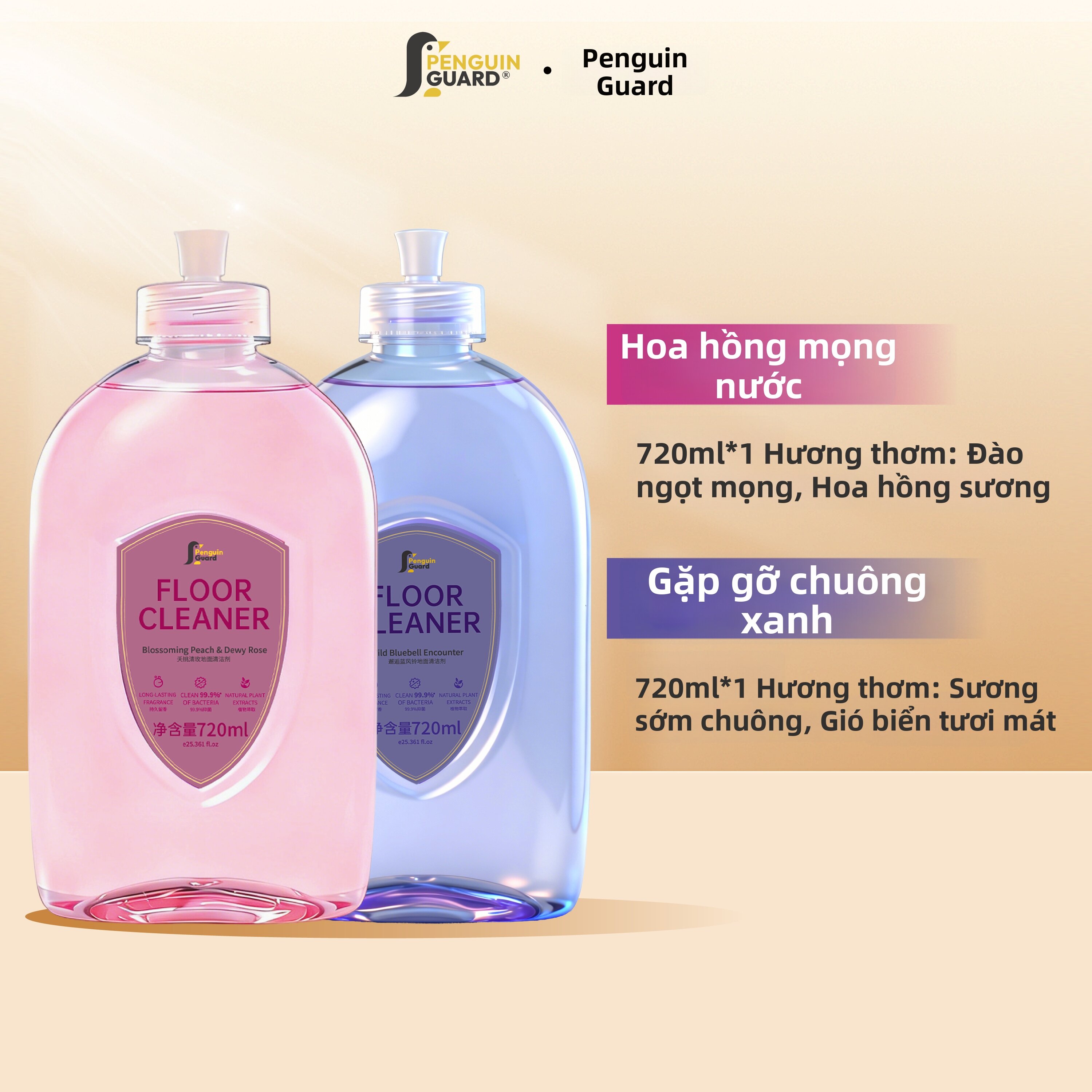 Penguin Guard | Non-slip Antibacterial Tile-safe Fresh Scent Floor Cleaning Agent - 2