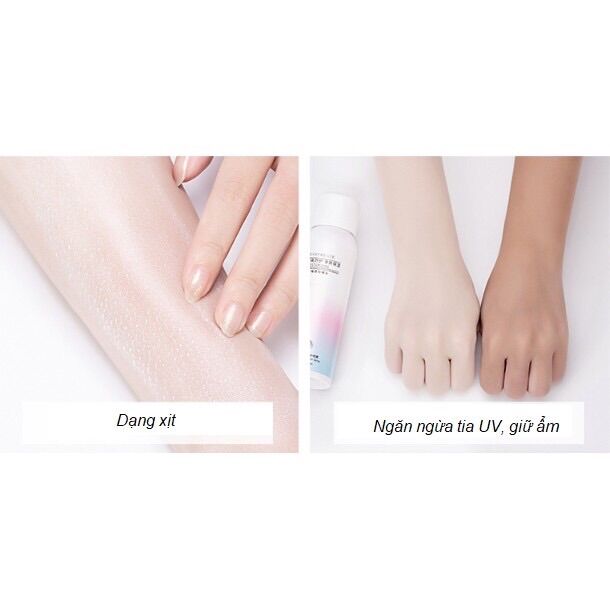 Xịt chống nắng MayCreate nâng tone,chống nước 150ML