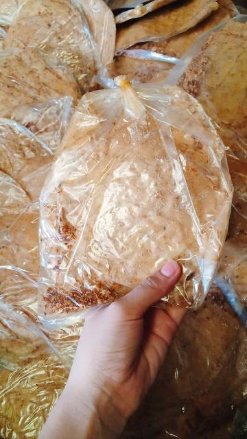 bánh tráng tỏi phi muối nhuyễn siêu cay 5 bịch