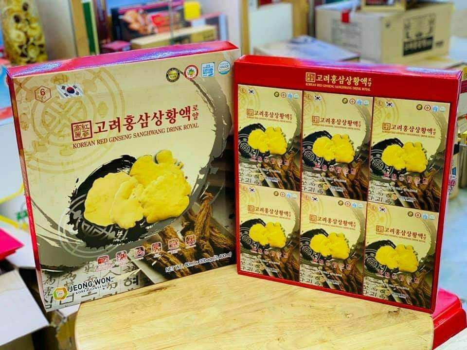 tinh chất hồng sâm nấm thượng hoàng cao cấp jeong won hàn quốc