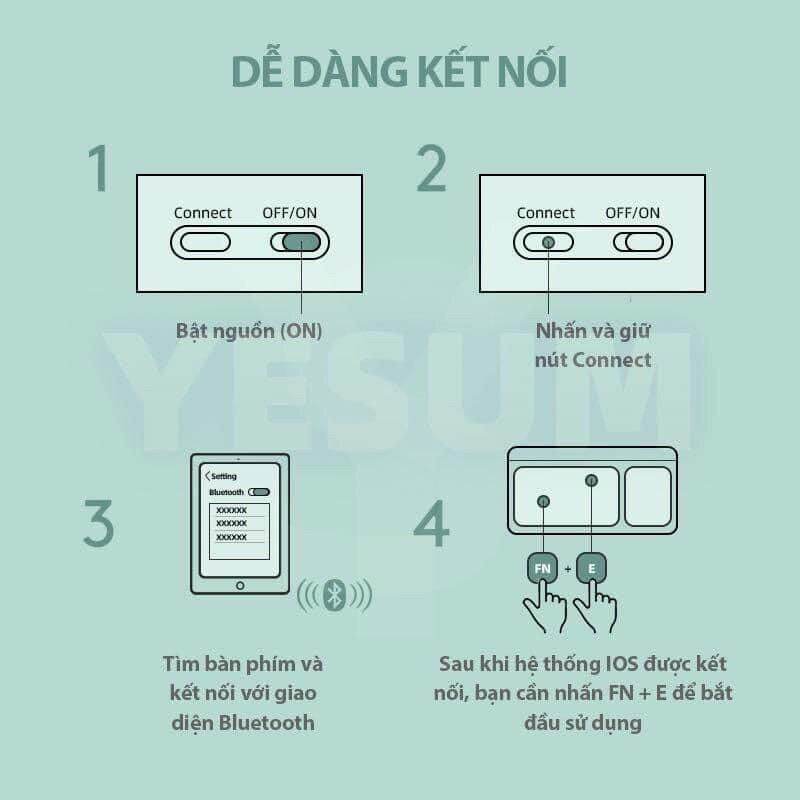 Set bàn phím kèm chuột cho ipad, điện thoại dùng Bluetooth