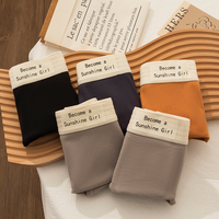 JIAZINI | Quần lót thể thao cotton nguyên chất 100% cho nữ Quần lót tam giác không đường may lưng giữa kháng khuẩn Pure Cotton