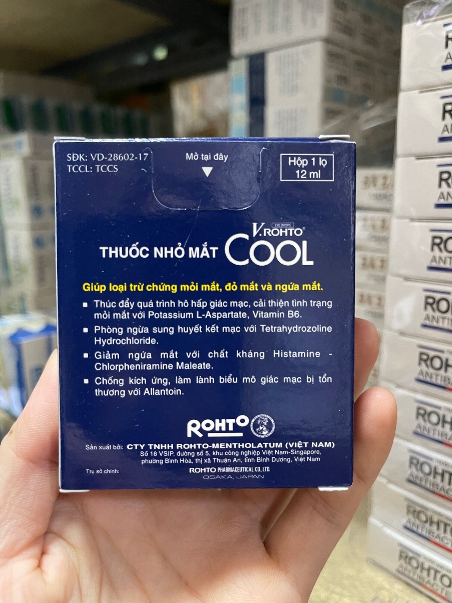 Nhỏ mắt Vroto Cool