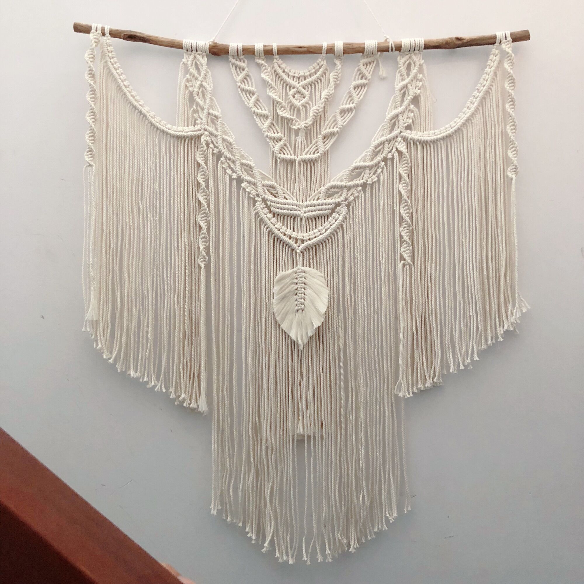 Mành treo Macrame trang trí nhà cửa phong cách Vintage size 90x100cm