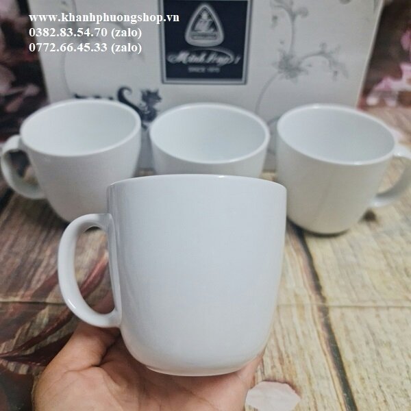 ly uống cà phê sứ Minh Long 250ml - ly uống cà phê sứ