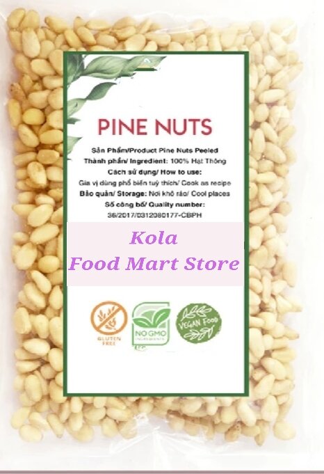 Hạt thông mỹ hữu cơ đã tách vỏ pine nut no sell an nhiên food