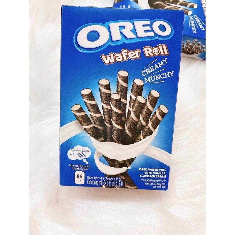 (2 Vị) Bánh Quế Oreo Wafer Roll Hộp 54g