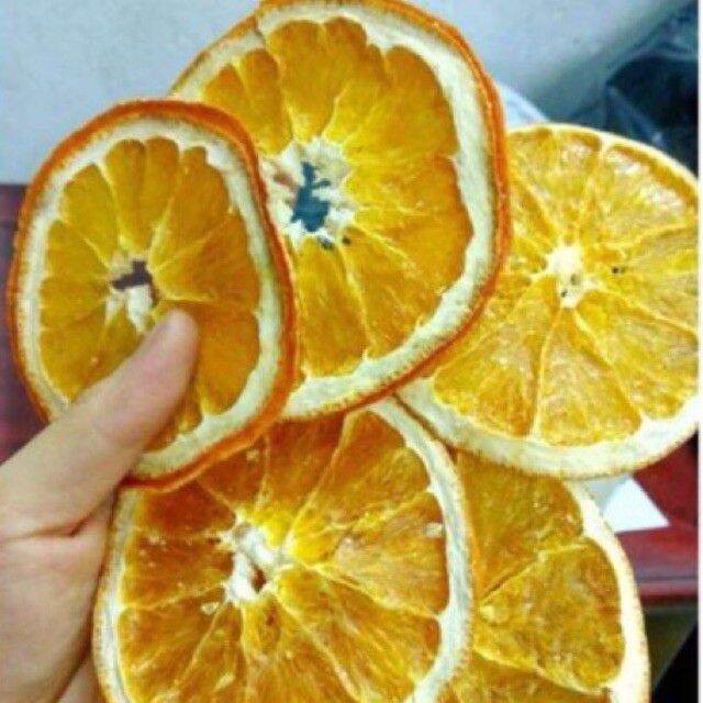 Cam vàng đà lạt thái lát sấy khô 500gr