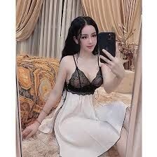 Váy ngủ cao cấp Jolii hai dây ren