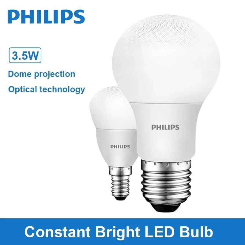 Bóng led eyecomfort e14 3.5w philips. bóng led e14 3.5w 350lumen điện áp 220v ánh sáng vàng 3000k siêu sáng. bóng led đui e14 philips. led bulb philips.