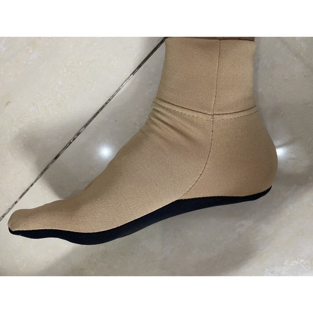 2 đôi vớ hài vải cổ cao 5 cm xỏ ngón, bo ôm chân, thun co giãn