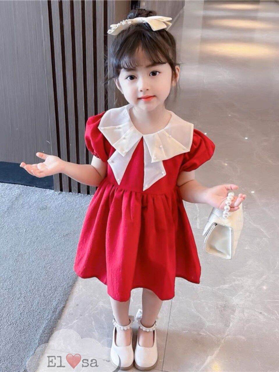 váy đũ đuôi cá họa tiết cho bé từ 8-22kg