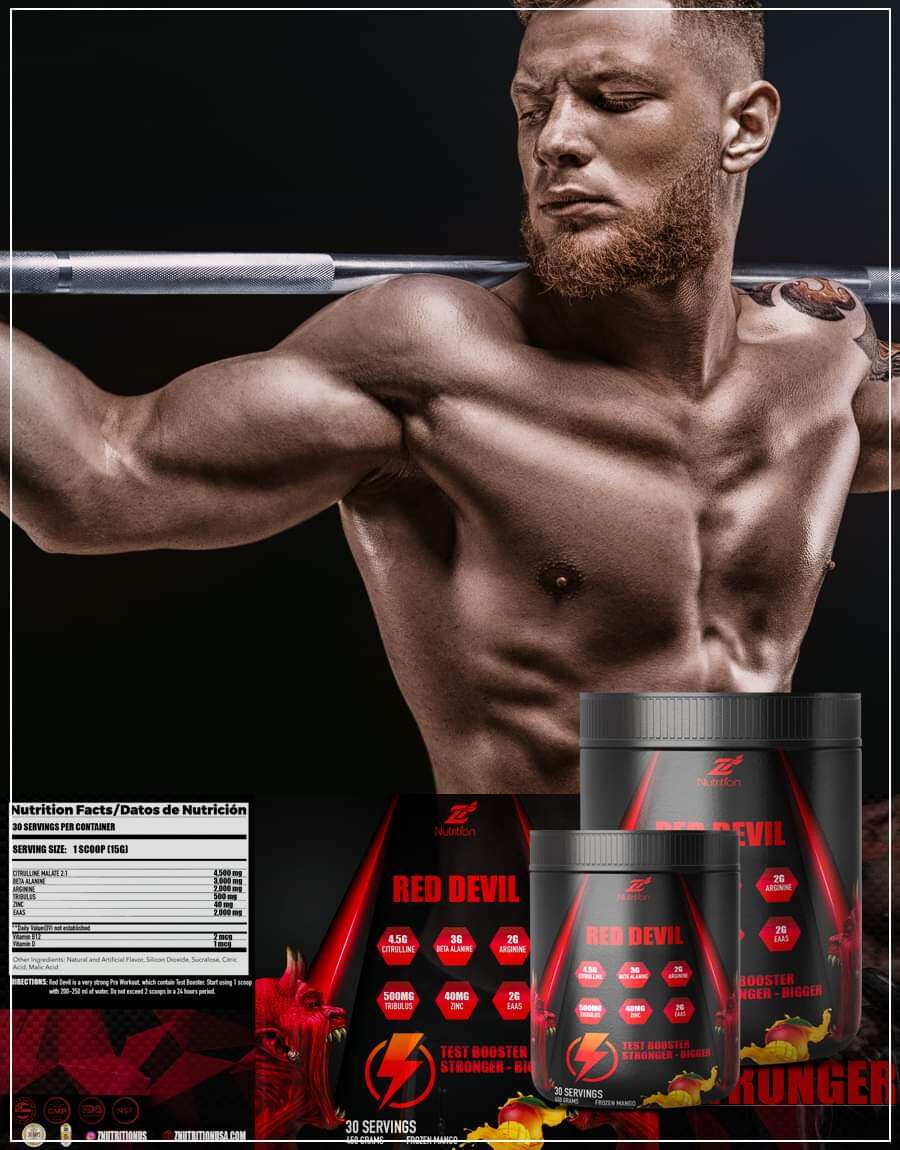 Znutrition Red Devil Pre-workout Tăng Sức Mạnh Tăng Test 30 Servings