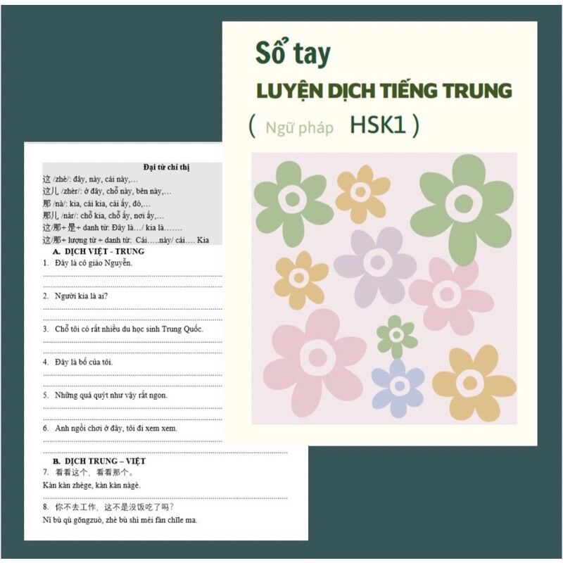 Combo sổ tay Luyện viết + Luyện dịch tiếng Trung