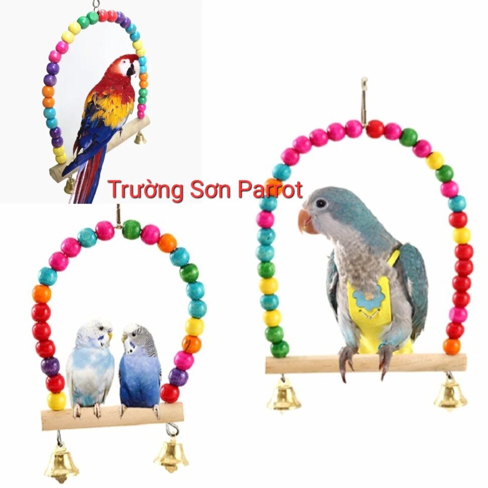 1 xích đu đủ size cho vẹt, chim...