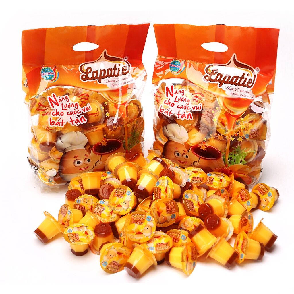 1 túi rau câu bánh flan caramel siêu ngon 992g