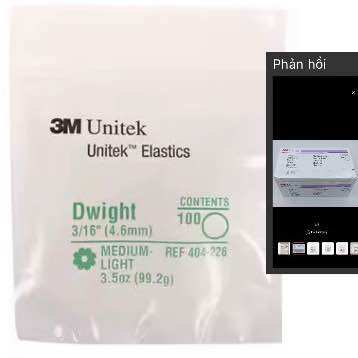 Thun kéo niền răng, chun liên hàm 3M Unitek Elastics 3.5oz (100 chun/túi)
