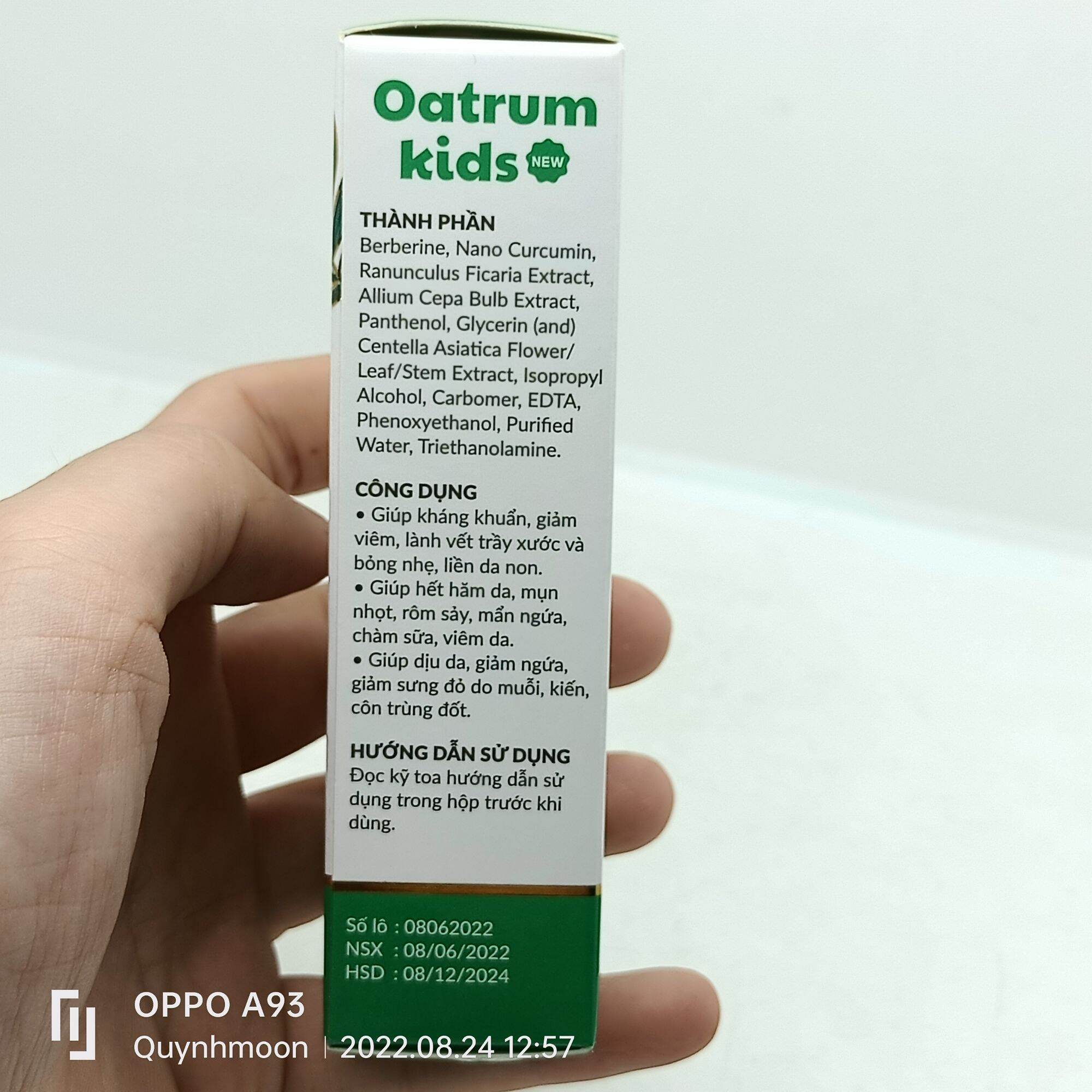 Oatrum Kids new gel đa năng cho bé