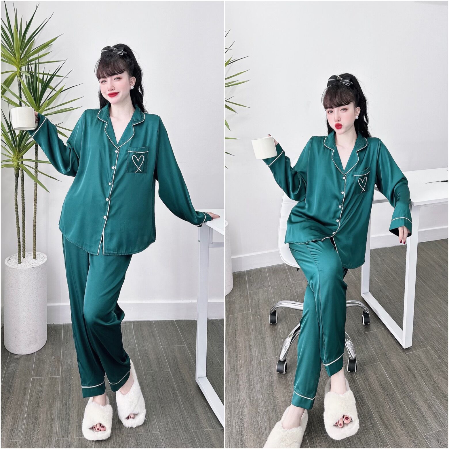 Đồ Bộ Lụa Latin Cao Cấp Bigsize TDQD
