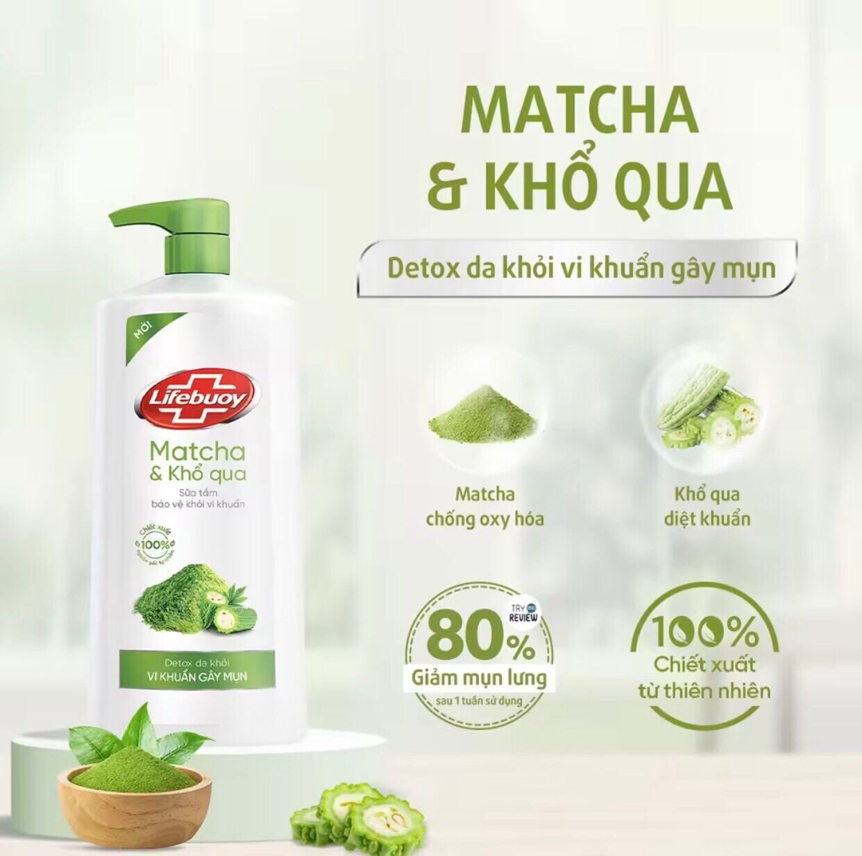 Sữa Tắm lifebouy khổ qua 800g