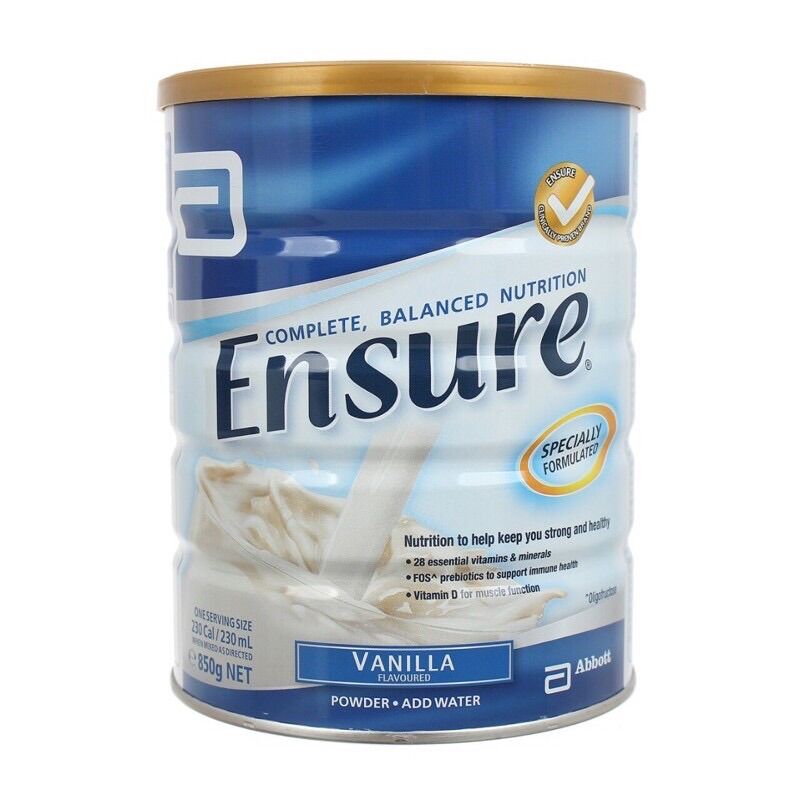 Sữa ensure úc 850g date 11/2024
