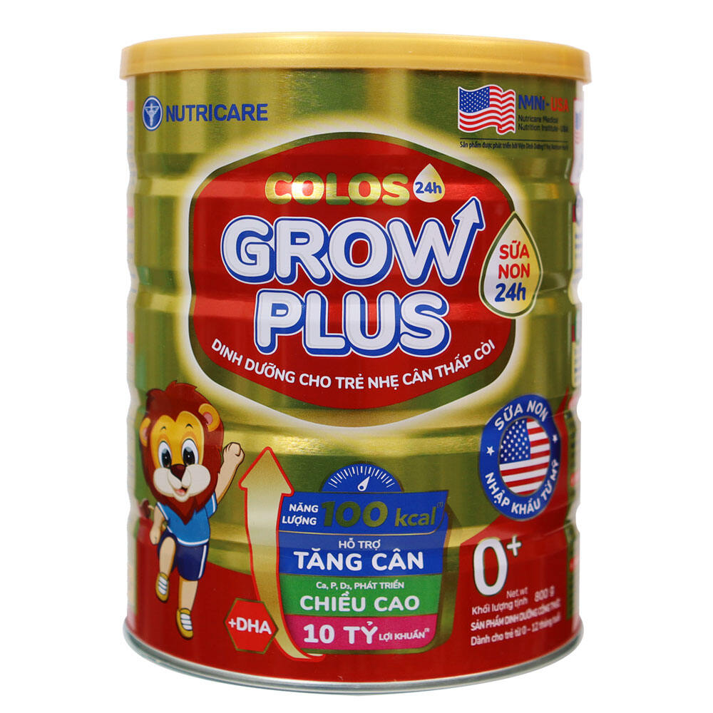 Sữa Colos Grow Plus 0+ 850G (0-12 tháng)