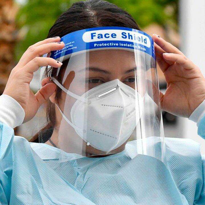 10 cái kính che mặt trong suốt chống giọt bắn Face Shield