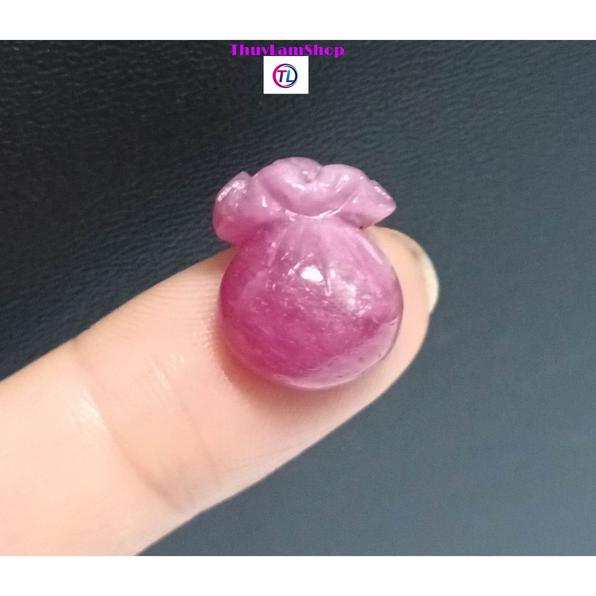 Túi tiền đá Ruby nam phi thiên nhiên thu hút tiền tài bao kiểm định đá quý toàn quốc