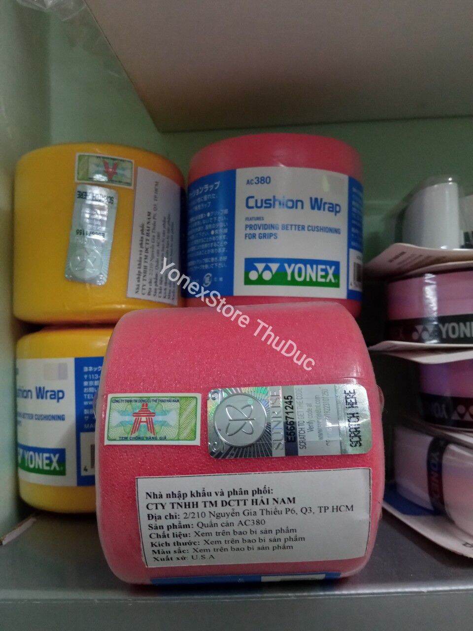 quấn cốt vợt cầu lông Yonex AC380 CHÍNH HÃNG ( CÓ TEM CÀO CHECK CODE)
