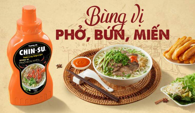 Tương ớt chinsu mới, bùng vị phở, bún, miến (date 07/4/24)