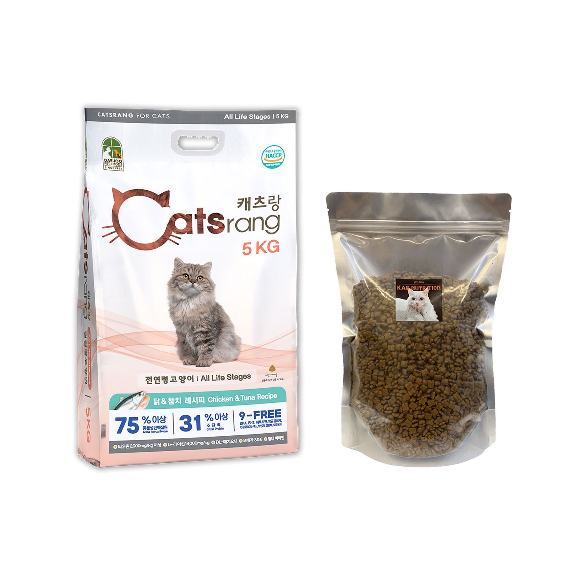 Hạt khô cho mèo Catsrang- chiết túi zip 1kg