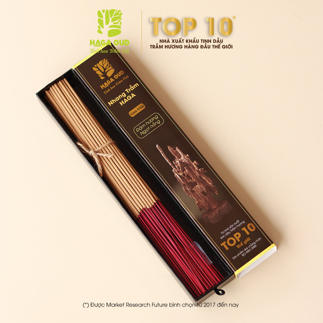 Nhang Trầm HAGA 40cm ( cao cấp ) 50 cây