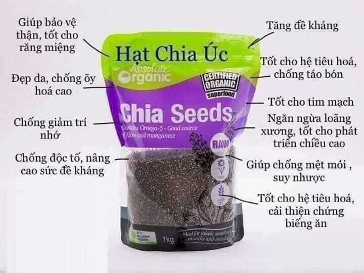 Hạt chia úc 1kí