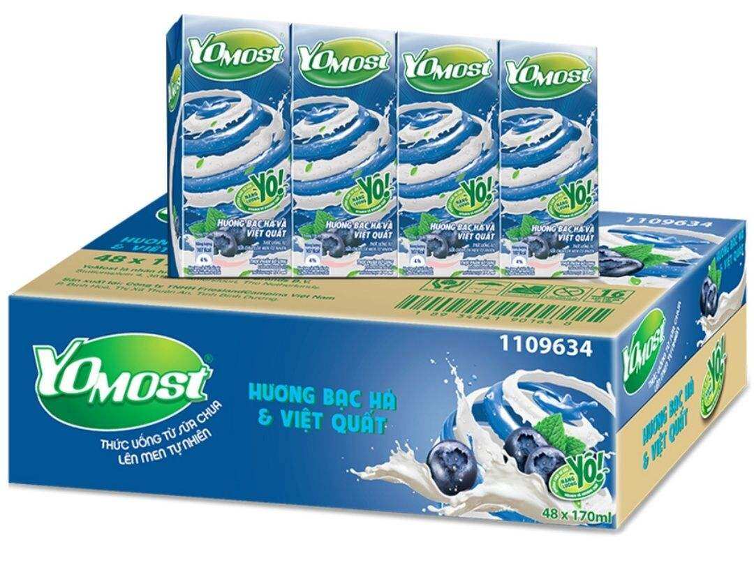 Combo 6 lốc Sữa chua uống Yomost có code Free fire - 170ml/ hộp