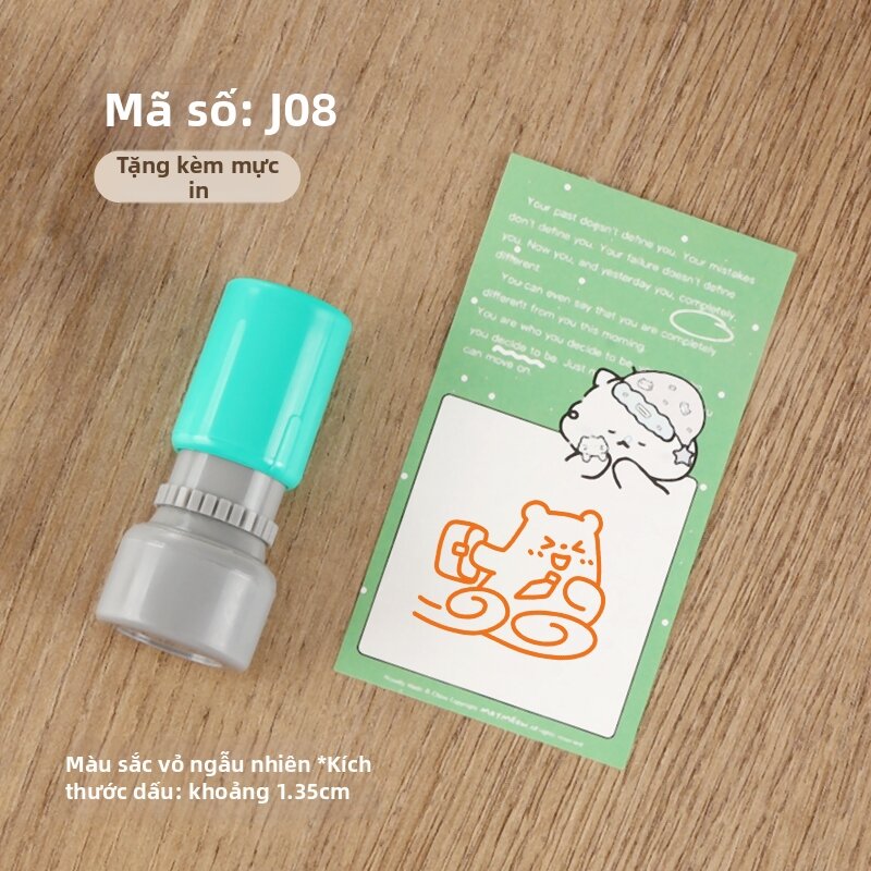 Mini Stamp Dipping Stamp Childrens Cute Cartoon Stamp Baby Punching Attendance Sports Instrument Daily Pattern Stamp Adorable Icon
