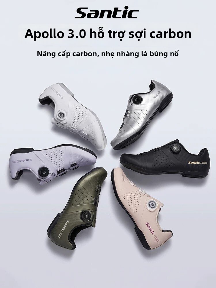 Santic | Giày Đạp Xe Mở Khóa Sợi Carbon
