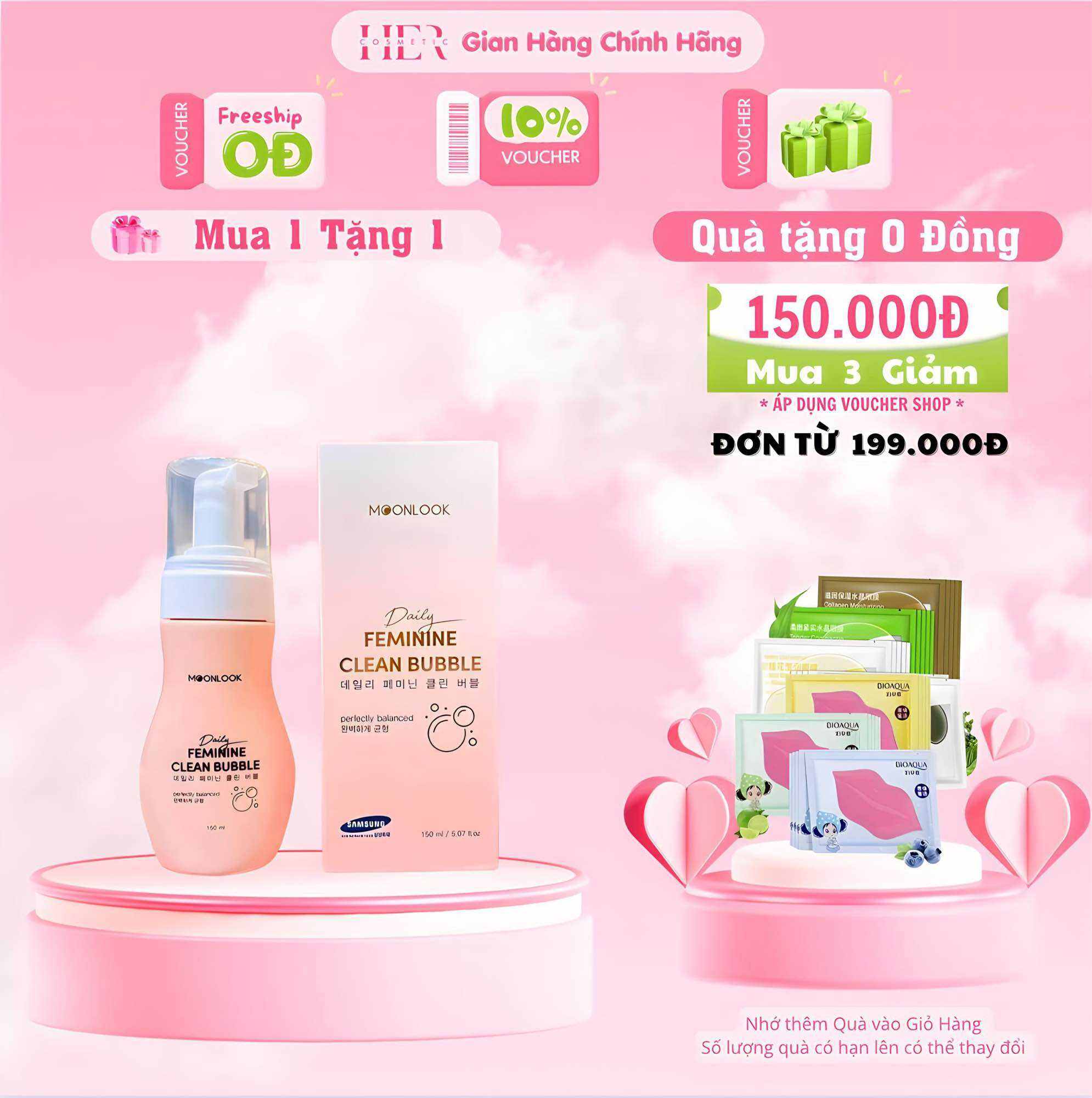 Dung Dịch Vệ Sinh , Bọt Tuyết MOONLOOK