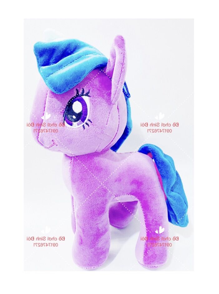 Thú bông ngựa pony 28cm - màu tím