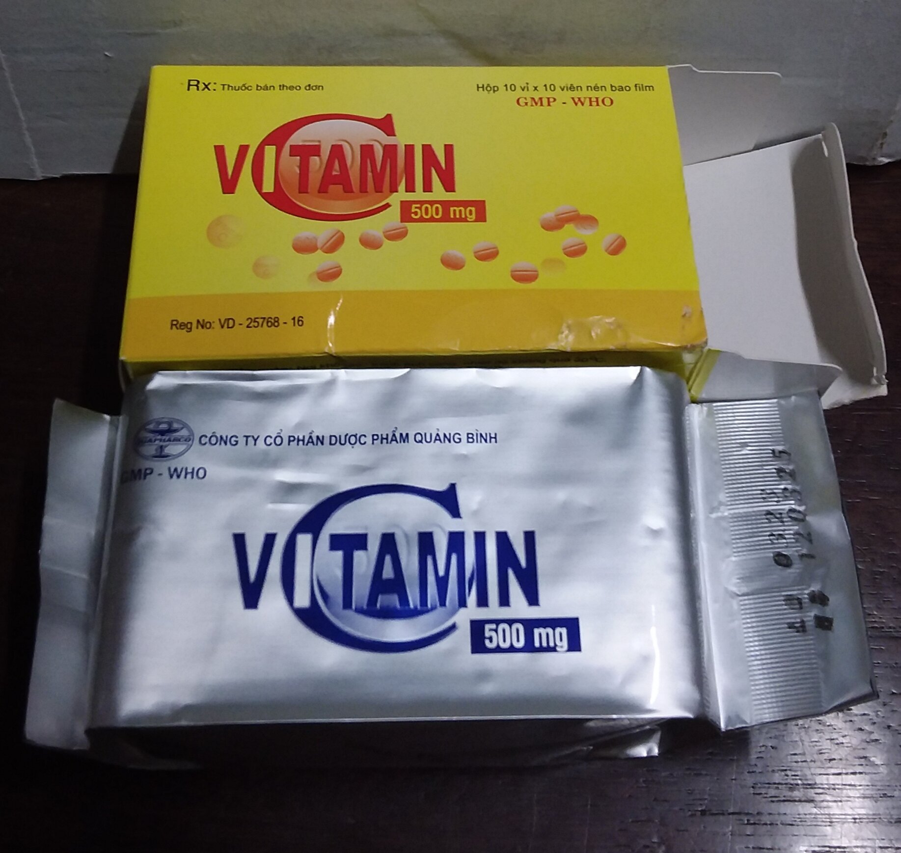 Vitamin C 500mg (Quảng Bình)