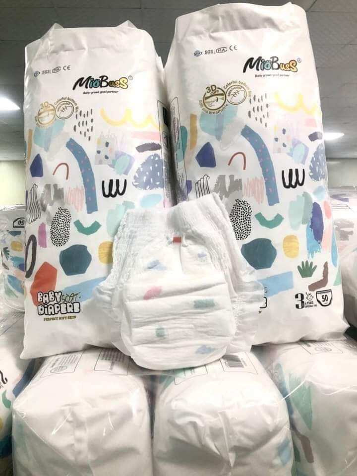 Bỉm quần MIOBUSS  50 miếng Size M,L,XL,XXL,3XL có dán sau