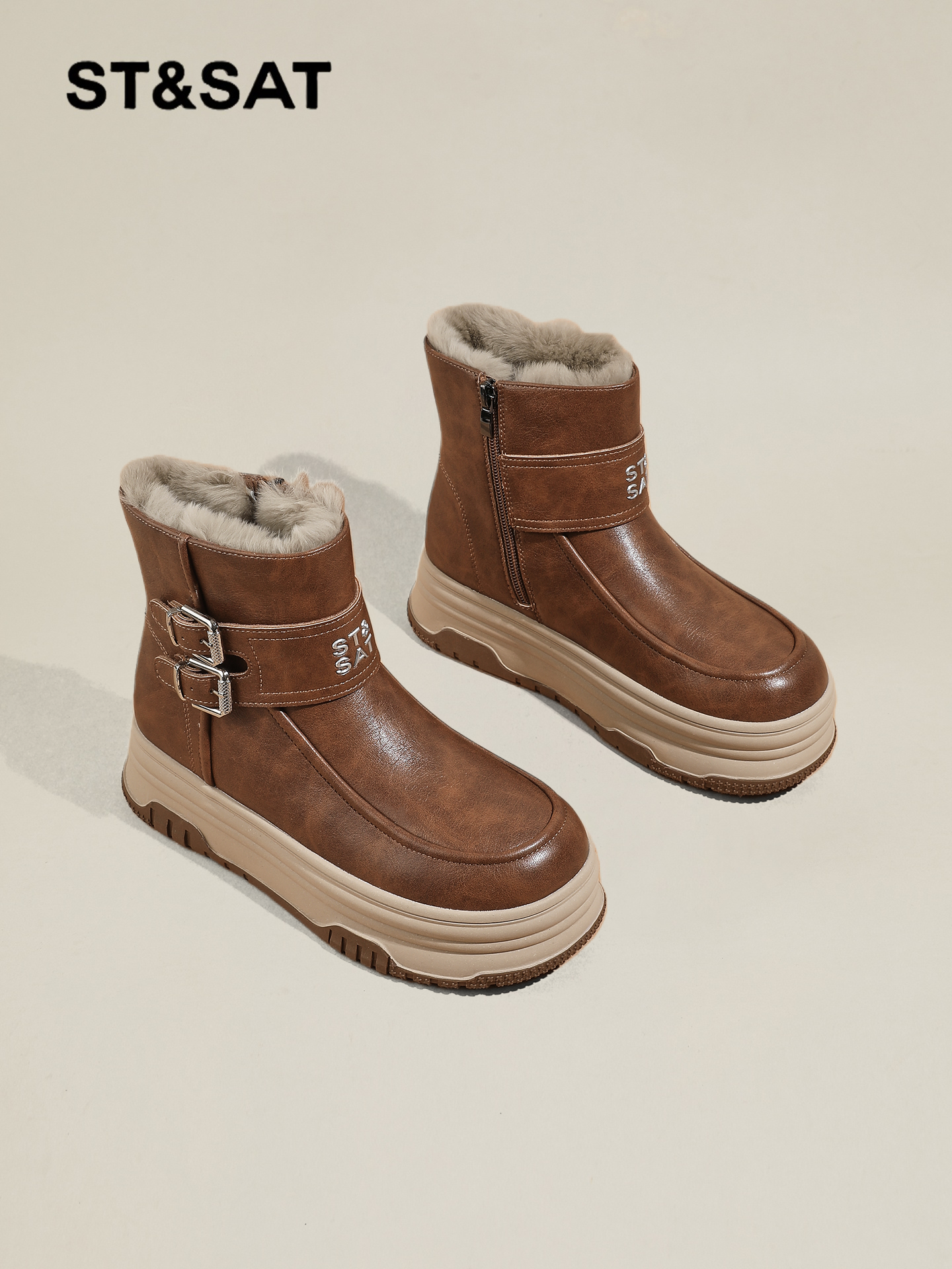 ST&SAT | Insulated Anti-slip Women's Snow Boots Giá 2,286,000 Đồng*Miễn phí vận chuyển