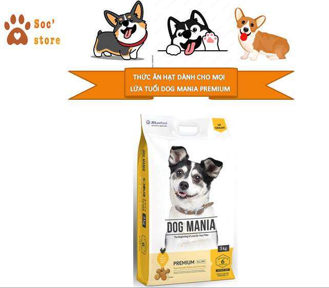 Dog mania premium - Thức ăn cho chó mọi lứa tuổi 5kg