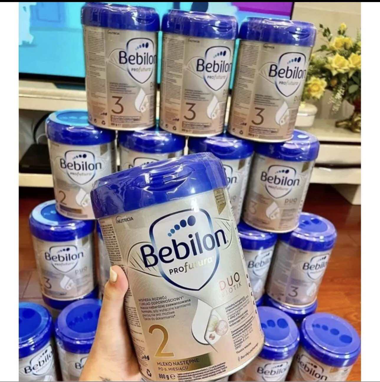 Sữa Bebilon số 2 hộp bạc loại 800g- hàng xách tay Balan