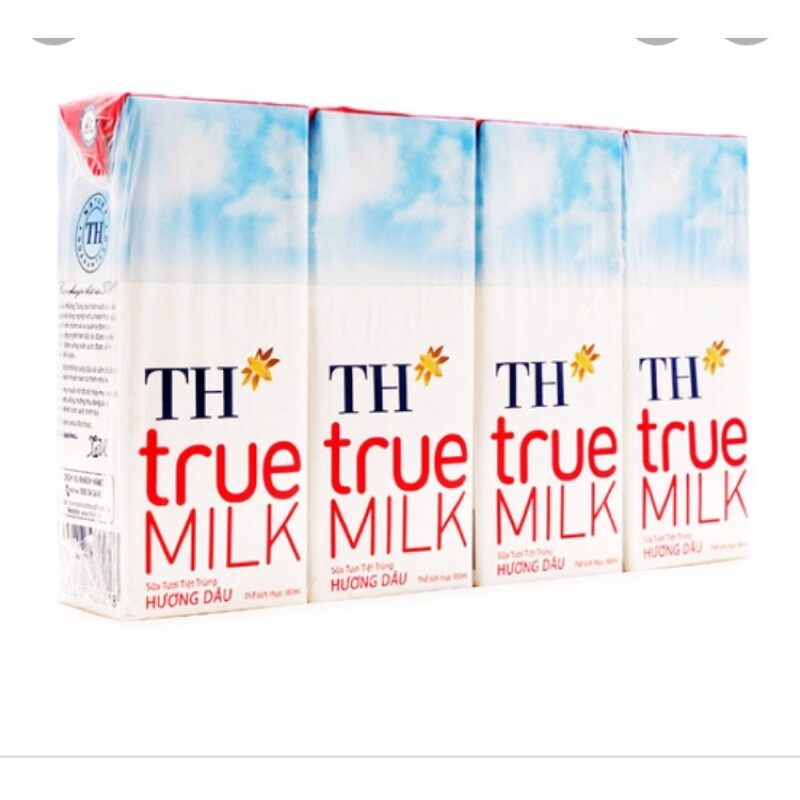 Sữa Th TruE milk 180ml ( lốc 4 hộp )