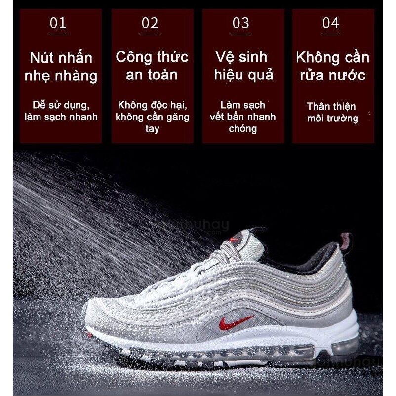 Bình xịt tạo bọt giặt khô giày Ximo -Basic sneaker 300ml