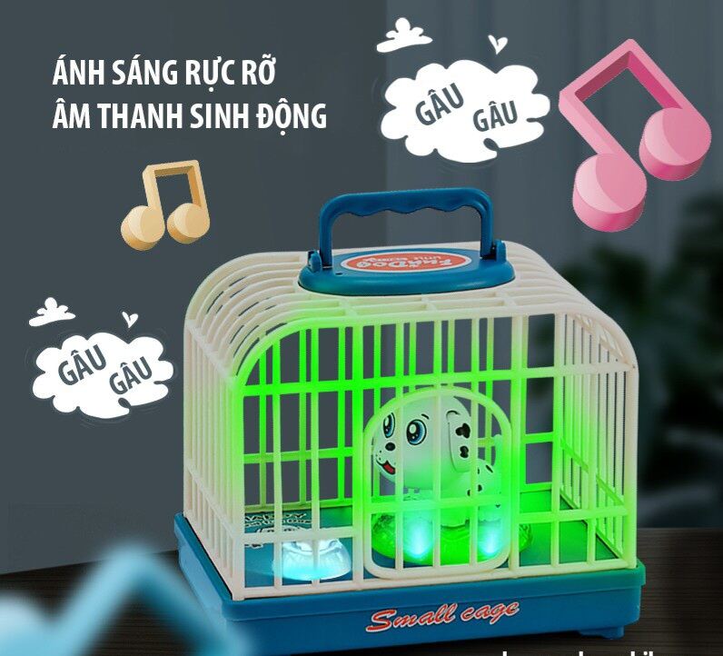 HCM Bộ Đồ Chơi Chú Chó Thong Minh Có Nhạc Và Đèn Cảm Ứng