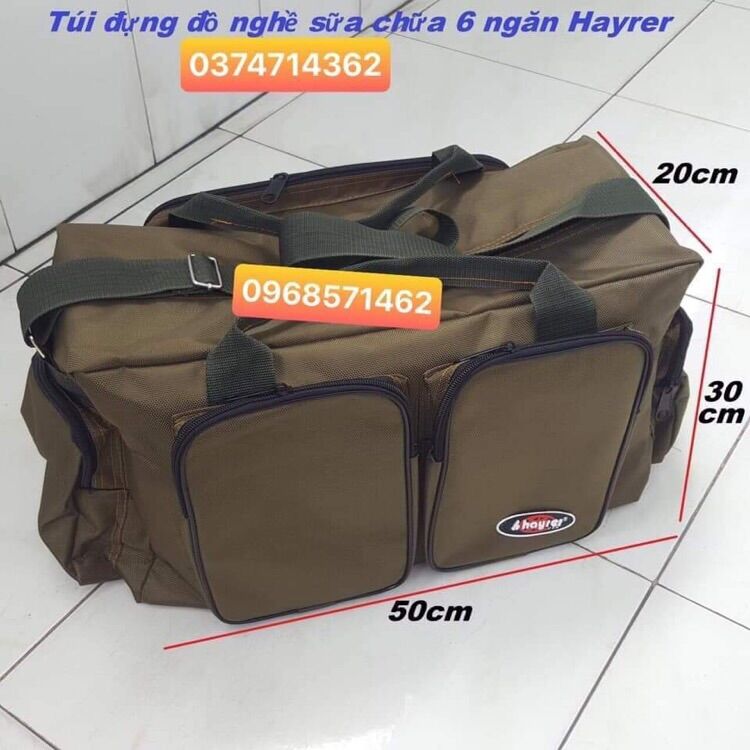 Túi đồ nghề 6 ngăn Hayrer size đại siêu bền