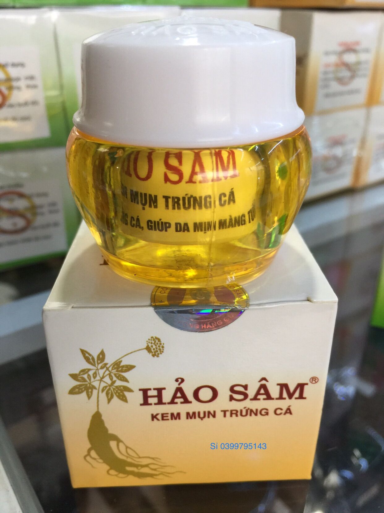 [HCM]Kem HẢO SÂM hết mụn thâm liền sẹo(15g)